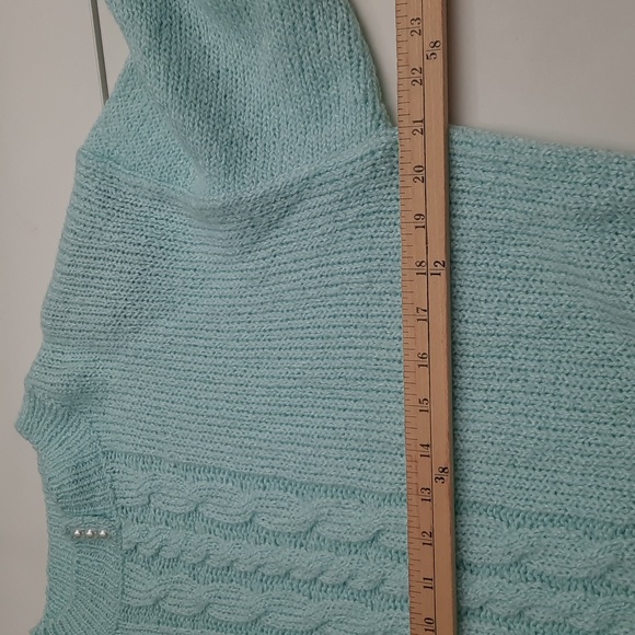Vintage Sterling Harris Mint Green Sweater - Size L - Picture 6 of 9